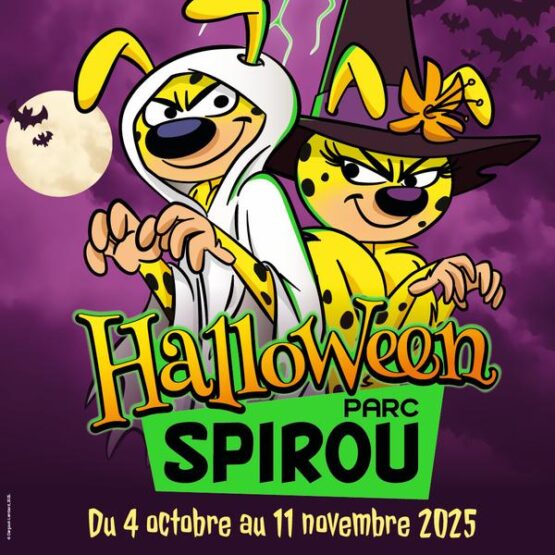 Décorations Halloween au Parc Spirou Provence