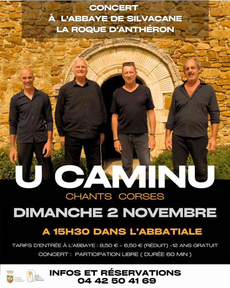 Concert U Caminu à l’Abbaye de Silvacane – chants polyphoniques corses dans un cadre cistercien