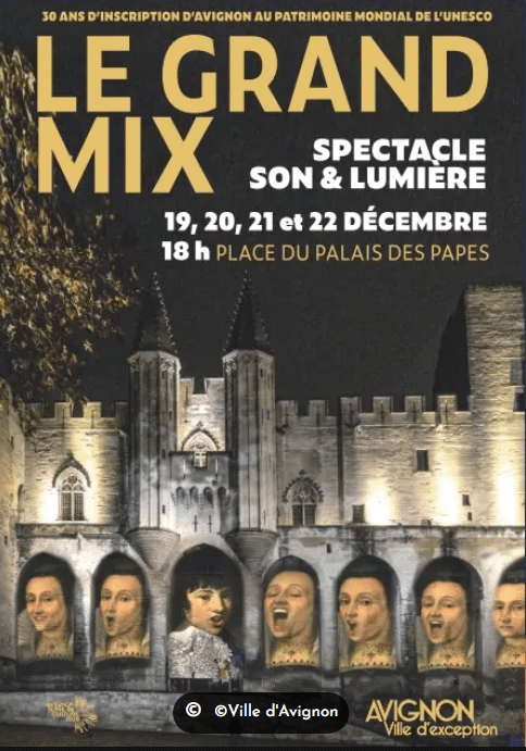 Spectacle Le Grand Mix au Palais des Papes à Avignon