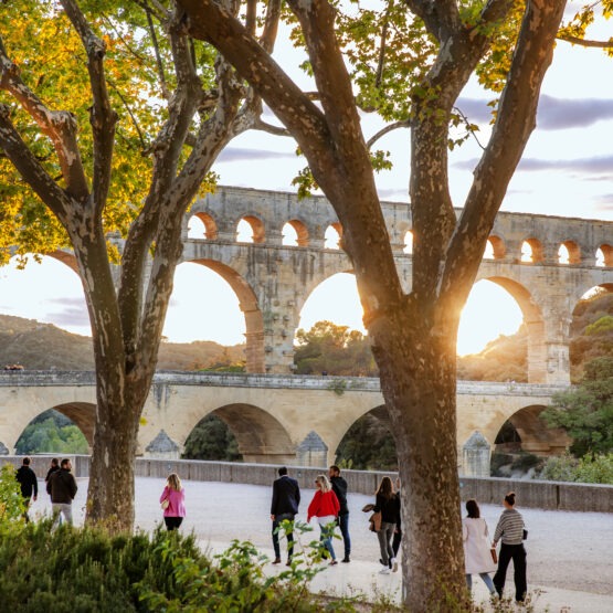 soirée au pont du gard