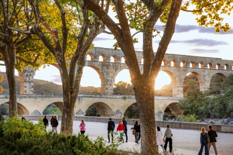 soirée au pont du gard