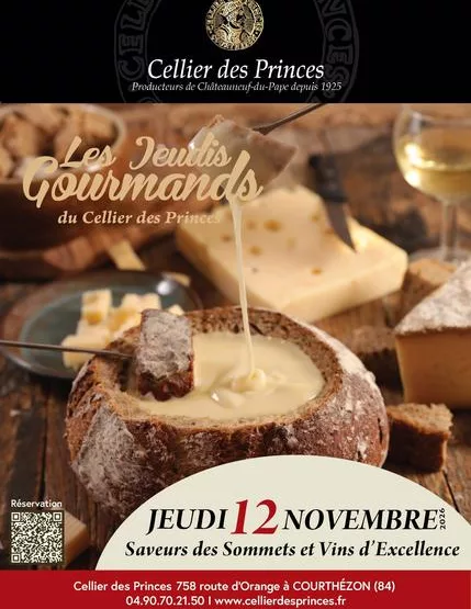 Les Jeudis Gourmands du Cellier des Princes : Saveurs des Sommets