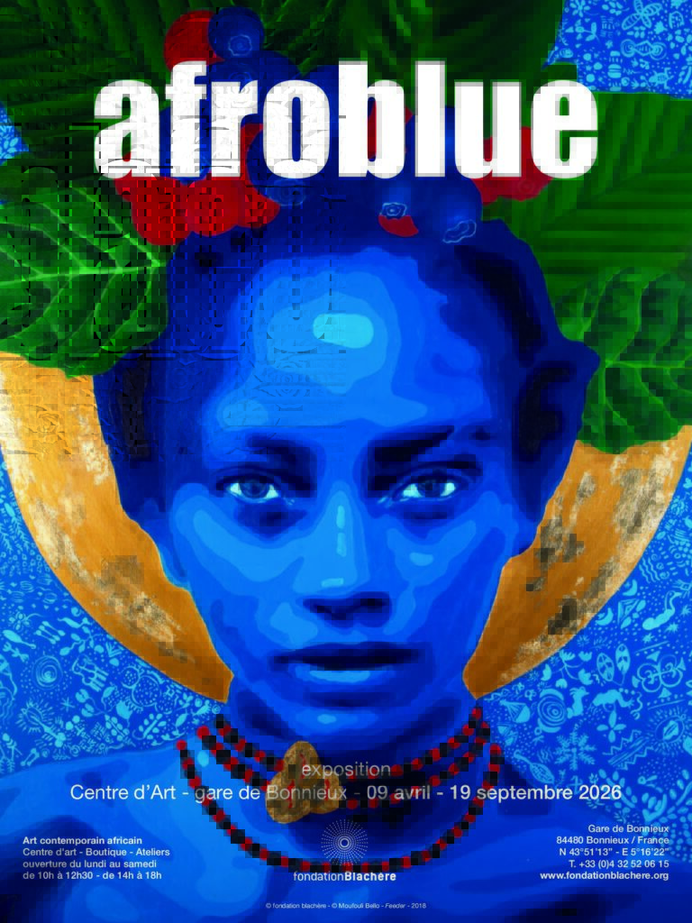 Exposition Afroblue à la Gare de Bonnieux