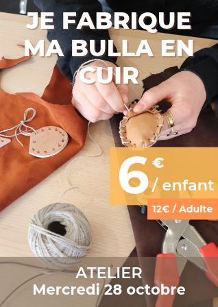 Atelier - Je fabrique ma bulla en cuir